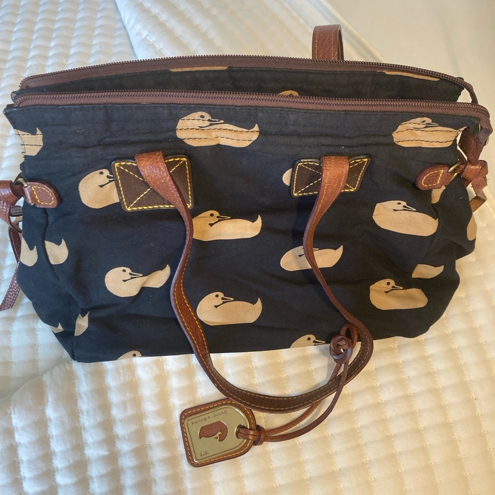 DOONEY & BOURKE | Classic Duck Logo on Black Signature Vintage Bag